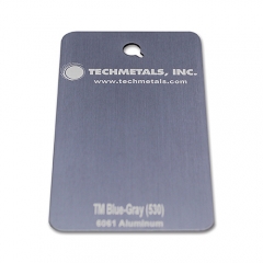 TM Blue Gray Aluminum Anodize