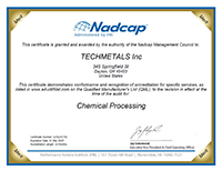 nadcap chemical processing accreditation