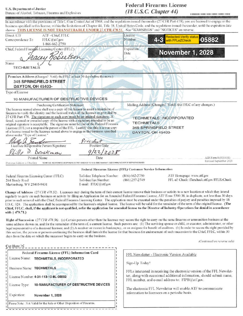 FFL License Part 10