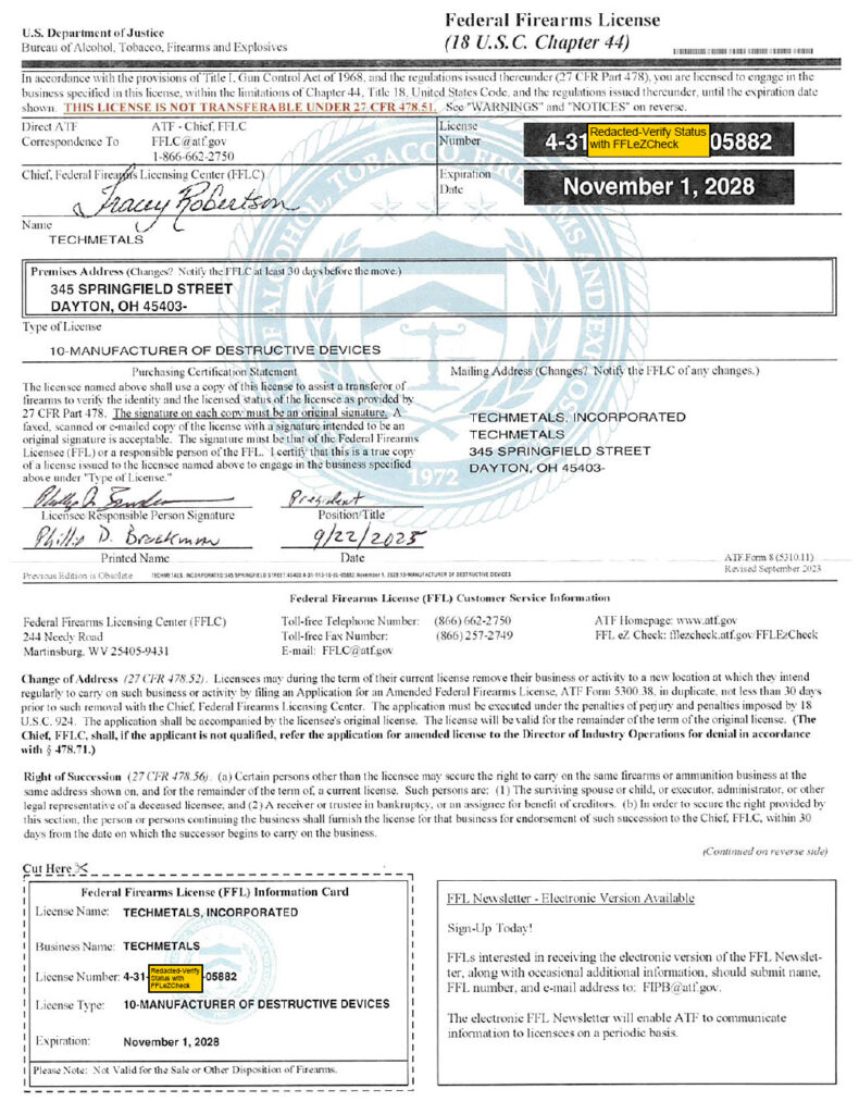 FFL License Part 10